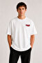 Unisex Stüssy Apple Printed Oversize 100% Cotton Wide Cut Textured Crew Neck T-Shirt Rf0664 - 3