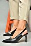 S654071709 Black Thin Heeled Women's Shoes