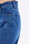 High Waist Palazzo Jeans Dark Blue - 23667 - 4