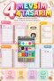 12-Month Non-Periodic Planner Agenda 17X24 cm |   Undated Monthly and Weekly Planning |   School Motivation Sheet with Habits and Goal Tracking |   4 Sheets of Stickers as a Gift |   Undated Planner Agenda - 204 Pages - 6