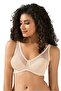 9200c Women - -tulle Covered Soft Cup Bra - Skin - 2