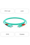 Sc/Pc-Lc/Pc Multimode Om3 Duplex 2 Meter Fiber Patch Cord - 4