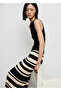 Striped Midi Knit Skirt - 7