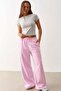 Pink Wide Leg Barrel Fit Sweatpants Mg2646