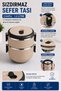 2-Tier 1.2 Liter Stainless Steel Lunch Box with Leak-Proof Lid Food Carrying Container Bento Lunch Box 304 - 4