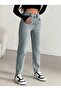 Women's High Waist Mom Jeans Pants 100% Cotton No Stretch - 3