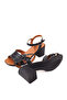 1721 Women's 7 cm Square Heeled Comfortable Summer Shoes - 5