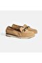 Women's Beige Suede Desacomfort Casual Shoes