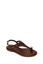 Women's Brown Buckle-Strap Suede Sandals 26Sfd442610 - 7