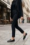 Women's Loafer Moccasin Buckle Classic Casual Shoes Tavelo Black - 2
