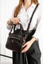 As 745 Soft Leather Very Versatile Small Size Shoulder and Crossbody Bag Brown - 5