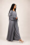 Armina Stringed Abaya – Elegant Tie-Sleeve 3-in-1 Set with Inner Dress & Matching Hijab - 5