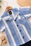 Boy's Colorful Summer Short Sleeve Shirt with Satin Shorts 2-Piece Set Holiday Set/Full Fit - 2