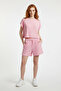 High Waist Shorts with Elastic Waist