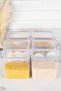 6-Piece Pulses Set with Vacuum Lid Labeled Food Storage Container Food Set 2200 ml - 4