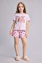 100% Cotton Regular Fit 2-Piece Pajama Set for Girls H8359A826Sm - 4