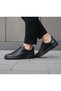 Men's Inner and Outer Genuine Leather Casual Black Lace-Up Shoes - 2