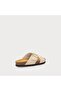 Women's / Girls' Slippers 17B3 Velour-S Suede Crossover-Strap Sliders - 3