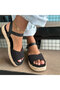 Women's / Girls' Sandals 10020814 10020768 Abby Slubby Woven/Leather - 6