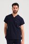 Single Top Navy Blue Lycra Unisex Medical Nurse and Doctor Uniform Surgical Clothing - 5