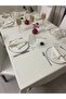 Linen Look Carefree Table Cloth Cream - 2