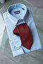 Burgundy Plain Classic Micro Tie - 2