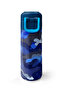 Kids Navy Blue Cobalt Blue Camouflage Patterned Straw and Direct Drinking Steel Thermos 500 ml 31889 - 2