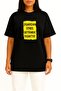 Oversized Bringing Outside Stress Is Prohibited Chest-Designed Unisex T-Shirt - 2