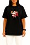 Oversized Santa Claus New Year's Chest Printed Unisex T-Shirt - 2