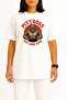 Oversized Pıttdogs Fit and Gym Chest and Back Printed Unisex T-Shirt - 3