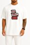 Oversized Eat Sleep Code Only Software Developer - Programmer Chest Printed Unisex T-Shirt