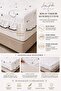 طقم ملاءات مطاطية مزدوجة مكشكشة من القطن 100% من رانفورس مقاس 180×200 سم ارتفاع 36-40 سم + 2 قطعة غطاء وسادة مكشكش مقاس كينج - 3