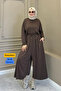 Women's Modal Fabric Oversize Wide-Legged Pants Comfortable Fit Two-Piece Hijab Set 1222 - Premium Series