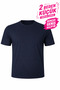 Round Neck Men's Oversized Solid Color Cotton Basic Tshirt - 2