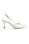 Women's Pointed Toe Open Back Thin Heeled Stiletto Seferi̇-F - 3