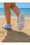 Scuba Fabric, Non-Slip and Drainable Soles, Ruffled Children's Beach and Sea Shoes, Pool Shoes - 4