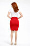 High Waist Stoned Knitwear Pencil Skirt - 2