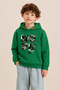 Green Boy's Hooded Sweatshirt 1-5 Years Old