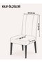 Light Gray Matte Velvet Ultra Soft Flexible Chair Cover - High Back Chair Compatible - Full Protection - 3