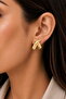 Women's Earrings Flat Plate Cross Model 2cm Earrings - 2