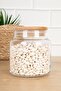 6-Piece Wooden Vacuum Lid Glass Jar Set Food Storage Container Set Spice Rack 500 ml - 2