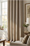 Milano Linen Cornice Backdrop Curtain Extrafoam Gathered Non-Pleated Single Wing Living Room Bedroom Curtain