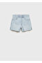 Denim Shorts with Seamless Legs - 3