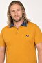 Large Size Polo Denim Collar T-Shirt 23420 Mustard - 3