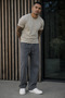 Men's Premium Jogger Relax Fit E.Black Linen Trousers - 3