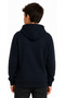 Boy's Letter m Kangaroo Pocket Zippered Hooded Navy Blue Cardigan - 3