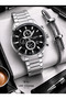 Italian Design Bracelet Gift Black Dial 2 Year Warranty 5 Atm Men Wristwatch Elc.08327.370