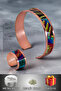 Women's Copper Bracelet Ring Set - Nadia Model Special Edition Metal Box Zeolite Sand