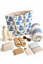 Women's Sailor Patterned Zippered Large Size Beach Bag with Rope Handle Daily Shoulder Bag - 2