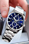 Premium Men's Wristwatch 3 Atm Water Resistant Silver Color Steel Band Dke2023C3 - 3